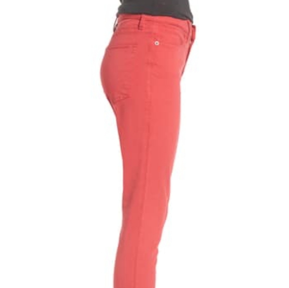 Frame Le-High Ankle Jeans High Waist Skinny Raw Hem Size 30 Vintage Red Wash NWT - Picture 6 of 15